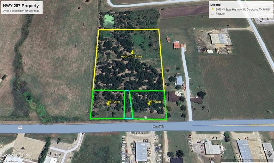 6.488+- Acres located within a mile of IH 45.  Property is already zoned Light Industrial or I1.  Please see the attached potential layout from the current owner for a gated RV park with general retail spots in the frontage.  Sewer line goes down the entire North property line.