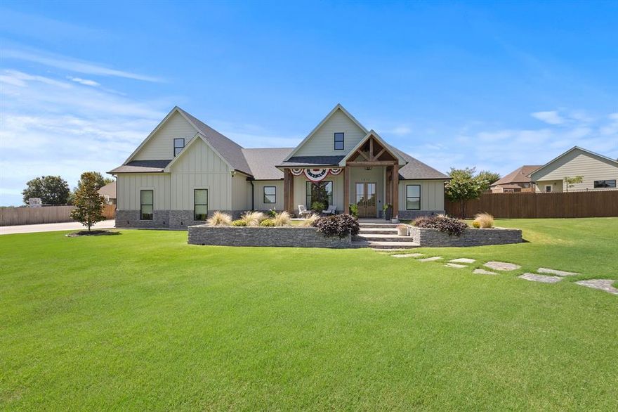 Commanding its presence on a distinguished corner lot, this estate delivers a rare fusion of architectural refinement and modern function. Well over 2,800 square feet with 4 bedrooms and 4 full bathrooms, it sets the benchmark for upscale living in Bowie. From the moment you enter, the attention to detail is evident. The open, split-style floor plan balances flow with purposeful design. High ceilings and expansive windows invite natural light while highlighting clean architectural lines and sophisticated finishes. Every element has been curated to enhance both form and function. The primary suite is a private retreat defined by refinement. Featuring an ensuite with a deep soaking tub, walk-in shower, and finishes that reflect luxury. Two spacious secondary bedrooms on the main floor provide privacy and comfort, while an upstairs suite expands the possibilities, private guest accommodations or a dedicated media space. The kitchen is designed for performance and elegance in equal measure. Outfitted with premium gas appliances, custom cabinetry, and expansive counters, it anchors the home with seamless connectivity to the dining and living areas. Living area's are perfectly suited for refined entertaining or relaxed daily living. The open design ensures effortless transitions between the kitchen, dining, and family areas. A defining feature of this estate is the 1,200 sf shop, with a full bathroom. This space presents limitless potential, from a collector’s showroom or executive workspace. Set on over .6 acres, the corner lot not only enhances curb appeal but also offers room for outdoor living, recreation, or future customization. Every detail of this residence has been crafted for the buyer who values sophistication, quality, and distinction. With its scale, amenities, and rare blend of luxury and practicality, this estate represents more than a home, it represents a lifestyle of elevated living. Sophistication is not implied here, it is assured.