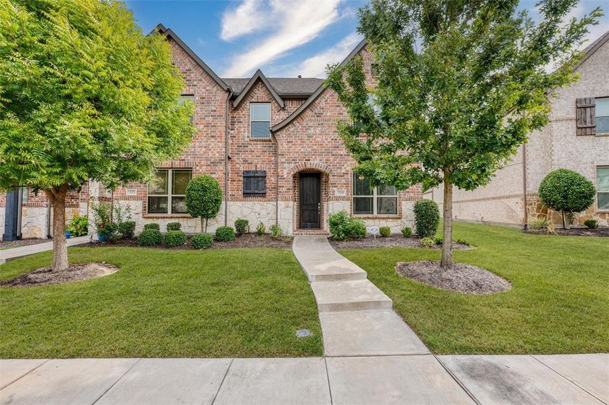 Start fresh in this beautifully maintained 2019-built townhome in the heart of McKinney’s vibrant community. Located on a quiet cul-de-sac in the sought-after subdivision of Sorrellwood Terrace (Phase I) - excellent for both peace and access. Offering over 1,900 sq ft of thoughtfully laid out living space, this home blends modern living with low-maintenance ease. 2 bedrooms and 2.5 baths provide generous room for comfortable living. Upgraded finishes throughout pair nicely with the bright open concept of the main level making this perfect to entertain friends and family. Situated within the highly rated McKinney ISD, with easy access to shopping, dining, and major highways makes this the ideal location for convenience and lifestyle. For buyers seeking a modern townhouse that offers both style and practicality, this turn-key property delivers.