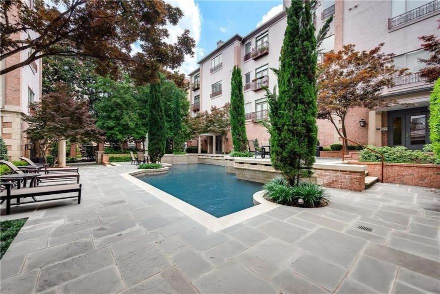 Experience refined living in one of Dallas’ most coveted historic neighborhoods — State Thomas.
This sophisticated 2-bed, 2.5-bath residence blends classic charm with effortless comfort, offering a peaceful retreat in the heart of the city.

Situated on the top floor, Unit 303 enjoys privacy with only one neighboring unit across the hall. Inside, stunning natural light fills an open-concept living space featuring 10-foot ceilings, elegant crown molding, a gas fireplace, and French doors that open to a Juliet balcony overlooking the pool. The kitchen is equally impressive, appointed with stainless steel appliances, a wine fridge, and generous counter space — perfect for cooking and entertaining.

Both bedrooms are oversized to comfortably fit a king bed and include ensuite baths. Washer & dryer convey. Enjoy the convenience of a semi-private elevator serving only six homes, along with beautifully maintained grounds, a courtyard, and a resort-style pool cared for by the HOA.

With unmatched walkability to Klyde Warren Park, Griggs Park, the Crescent, Harwood District, Katy Trail, Uptown, West Village, and more, you’ll truly be in the center of it all — while still feeling tucked away.