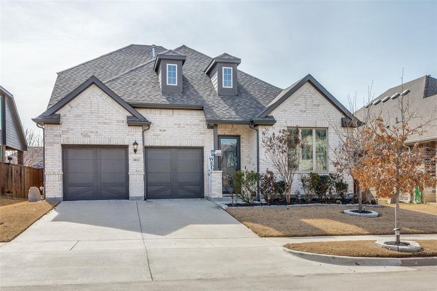 Welcome to the highly sought-after Mill Valley community in Mansfield, located within the desirable Midlothian ISD and just a short walk to the neighborhood park with tree-lined walking trails and a playground. This thoughtfully designed home offers the perfect blend of comfort, space, and functionality. The main level features a private primary suite with an ensuite bath, along with two additional bedrooms and a dedicated study—ideal for working from home. Upstairs, you’ll find a spacious game room that offers endless possibilities, from a media retreat to a pool table or play space. The heart of the home is the beautifully appointed kitchen, complete with stainless steel appliances (including the refrigerator), granite countertops, a five-burner gas cooktop, and a large island—perfect for gathering and entertaining. The open-concept living and dining areas are filled with natural light, creating a warm and inviting atmosphere. Durable tile flooring throughout the downstairs adds both style and easy maintenance. Step outside and unwind under the expansive pergola, overlooking a backyard designed for relaxation and entertaining. A storage shed on a concrete pad provides additional space for tools and equipment. Custom Christmas lights stay with the home, see photo in MLS! Convenient access to major highways, shopping, and dining, this move-in-ready home offers an exceptional opportunity to own in one of Mansfield’s premier neighborhoods.
