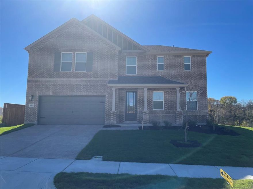 Welcome to 4014 Saltgrass St in Melissa's Meadow Run Community! BRAND NEW 2024 Build Energy Efficient with tankless water heater, gas appliances, LED canned lights, ceiling fans, irrigation, Ring Doorbell & more. Gorgeous modern touches throughout with quartz counters, designer like tile, Chrome fixtures & hardware, LVP wood floor. Downstairs Primary ensuite with separate shower, relaxing tub, dual sinks & spacious walk in closet. Second Bedroom and second full bath downstairs perfect for guests, In-Laws, Or any use! Upstairs has versatile Game Room Loft, 3 Spacious bedrooms each with walk in closets. 2 Of the Rooms have an ensuite bath! Media Room has connections & prewiring. Great sized flat yard fully irrigated for minimal maintenance & ultimate enjoyment. Meadow Run community includes an amenity center, pool with splash pad, clubhouse, paths, & more. Available from January 1, 2026 , 12 To 24 lease, 650+ Credit, Income 3X Rent, Ask For Full Criteria! 1 Pet Max, No Cats, No Vouchers. House is still occupied. Please call for showings.