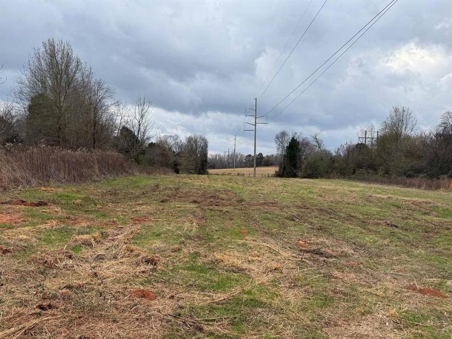 Property is approximately 6.4 acres of partially wooded, flat to gently rolling land. There is a shallow seasonal pond on the west part of the tract under the highline.  Several building spots to create your own homestead farm or small ranch property!