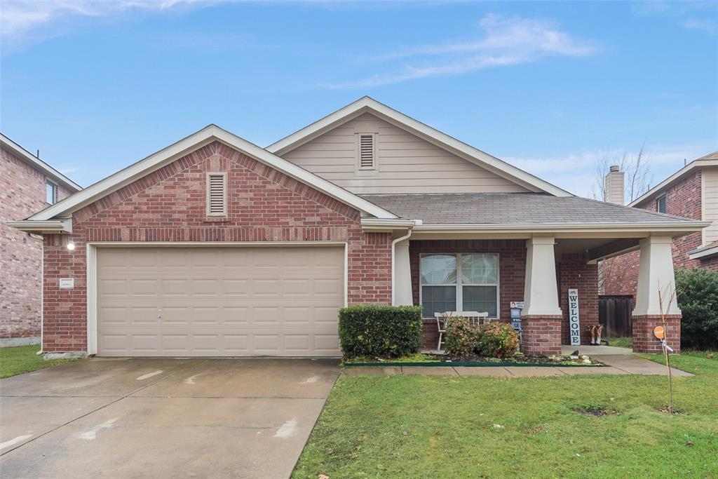 SOLAR PANELS WILL BE PAID OFF BY THE SELLER AT CLOSING!!! Enjoy the energy savings and welcome home to this immaculate home in Travis Ranch that offers one of the largest back yards in the subdivision. LOOK At those Beautiful Green Cabinets in your eat in kitchen with a stainless-steel single farmhouse bowl sink, lots of natural light, 2-year-old whirlpool four-piece appliance package, A large kitchen island and a bar overlooking the expansive living area to entertain in. This home offers a flex room off of the living area, 2 bedrooms at the front of the house, a jack n jill bathroom with 2 sinks and a laundry room off of the hall. The primary bedroom is large and is at the back of the home with an ensuite bathroom with double sinks, two shower heads in the huge glass walk in shower and the closet is a must see! The home also offers, tall ceilings, 2-inch faux plantation blinds, 2 car garage, Wood privacy fence around the spacious back yard, a covered backyard patio, rain gutters, no carpet and solar panels that saves you money on your electric bill. Seller can provide the proof on the savings. Enjoy the pool and play areas of Travis Ranch all within a short drive to Dallas and all of the shopping. The seller is motivated submit your offer today.