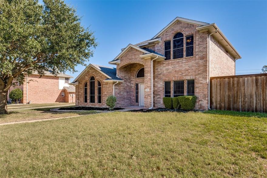 Beautifully updated and move-in ready! This freshly renovated Murphy home in Plano ISD features new paint, flooring, lighting, and stainless steel appliances. The open layout includes a spacious living room, formal dining space and a bright kitchen with white cabinetry and new granite counters—perfect for family gatherings and weeknight meals. Upstairs offers a large bonus living space, ideal for a playroom, media room, or home office. The primary suite is privately located on the first floor, and the backyard is made for fun with a hot tub, covered patio, and 6-foot privacy fence. Just minutes from Murphy Central Park, trails, sports fields, and shopping, this home blends comfort, convenience, and community in one great package!