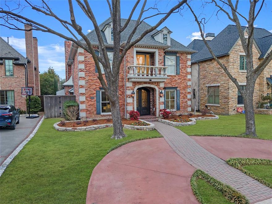 Beautifully updated University Park home in Boone Elementary offering 5,224 sq ft of open living space. The main house includes 4,647 sq ft, with an additional 577 sq ft ADU. Nestled on a large interior lot, the home features a highly sought-after 1st-floor primary suite with direct pool access, coffee bar, ensuite bath with dual vanities, open shower, & large walk-in closet. The attached quarters can serve as a game room or guest suite. The family room & den boast a wall of windows & doors leading to the patio, creating a seamless flow to the poolside oasis. The kitchen is equipped with SS appliances. The 1st floor includes hand-scraped wood floors, office, dining room, multiple updated baths, & utility room with a pet shower. The second floor offers 2nd primary suite with beautifully updated bath. 3 additional bedrooms, jack & jill updated bath & one en suite. Outdoors, enjoy resort-style heated pool that is chlorine & salt water free, spa, turfed yard, outdoor kitchen & fire pit