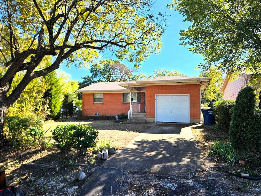 Amazing deal for a three-bedroom home and an adjacent lot.  Minutes from Downtown Dallas.  Tremendous potential for a remodel.  Convert the garage into a master suite and make it a 4-2.  The kitchen could be opened up and expanded into the back living room.  Or rebuild new homes on one or both lots.  Priced under tax roll value.  As-is probate sale, no seller's disclosure.  If utilities are needed for inspections, the buyer shall be responsible for turning them on and paying for them.