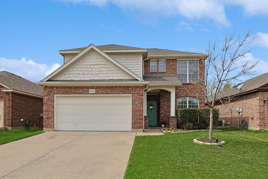 Assumable Loan!! Back on the Market as Buyer's Financing Fell Through!  Come and revisit this beautiful 3 bed, 2.5 bath home and be greeted by an abundance of natural light. The first floor features a flex room which could be used as a second dining or an office.  The open kitchen boasts updated cabinets, expansive granite countertops, large walk in pantry and space for a kitchen table. The adjoining great room offers a perfect area for family gatherings or entertaining. Storage abounds with numerous cabinets and a sizable storage space under the stairs in the flex room.  Upstairs, a second living space complements the generously sized bedrooms. Outside, enjoy privacy with the property backing to a green belt. Revel in the freshness of new carpet throughout, completing this exceptional home.  Close to shopping, freeways, downtown Fort Worth and schools.  If you have been searching for both a wonderful home and fantastic neighbors--this is it!