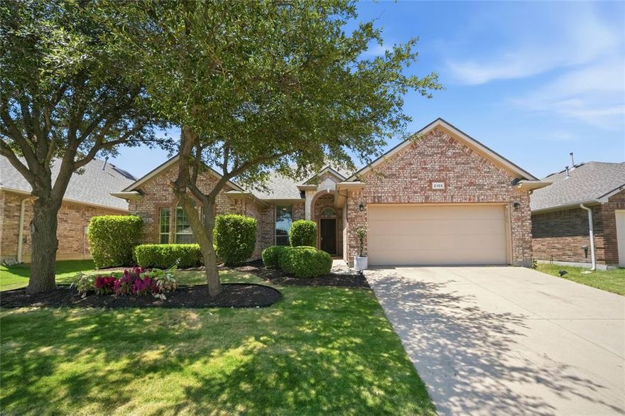 Ideally located just steps from Peterson Elementary School, this beautifully updated home offers the rare convenience of a short walk to school while being moments from the vibrant retail and dining of the Alliance Town Center, including favorites like H-E-B and Target.

Nestled in the sought-after Tehama Ridge community, residents enjoy access to scenic walking trails, parks, playgrounds, a basketball court, and a resort-style pool with clubhouse.

Inside, the home has been thoughtfully updated with a focus on both style and functionality. The kitchen features quartz countertops, updated backsplash, and refreshed lighting, opening to living spaces finished with beautiful engineered hardwood flooring. The entire interior has been painted, creating a fresh, move-in ready feel throughout.

All three bathrooms have been enhanced, including a stunning primary suite with a double walk-in shower featuring a rain head and upgraded tile that extends into the closet. Upstairs, a spacious and versatile bonus area functions as a secondary primary suite with its own full bath and sleek monochromatic design, or can easily serve as a game room or media space.

The flexible floor plan includes a dedicated office with a closet and direct access to a full bath, offering the option for another bedroom if needed. Downstairs hosts three bedrooms, while the upstairs retreat provides added privacy and flexibility.

Step outside to a backyard designed for both relaxation and entertaining, complete with extended patio space, a covered pergola, upgraded grass, and a storage shed. Additional highlights include enhanced curb appeal and a garage equipped for electric vehicle charging.

This is a rare opportunity to own a move-in ready home in one of North Fort Worth’s most convenient and amenity-rich locations.