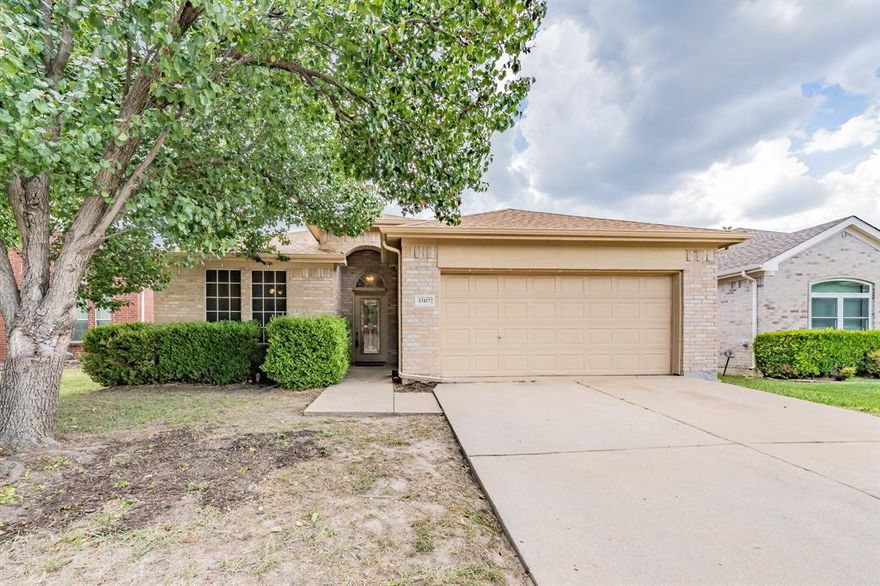 Perfectly situated near I-35, Hwy 170, and Hwy 114, this charming home offers both convenience and community. You’ll be just a short stroll to the elementary school and in the highly sought-after Byron Nelson High School zone. Step inside to a bright, open floor plan designed for effortless living and entertaining. The split bedroom layout ensures privacy, while the spacious great room flows seamlessly into a generous kitchen featuring abundant cabinets, extensive countertop space, and room to gather. Retreat to the oversized primary suite, complete with a spa-like ensuite boasting a soaking tub, separate shower, and a roomy walk-in closet. Outside, the neighborhood park is just across the street, ideal for morning walks, playtime, or evening sunsets. This is the single-story gem you’ve been waiting for, schedule your showing today!