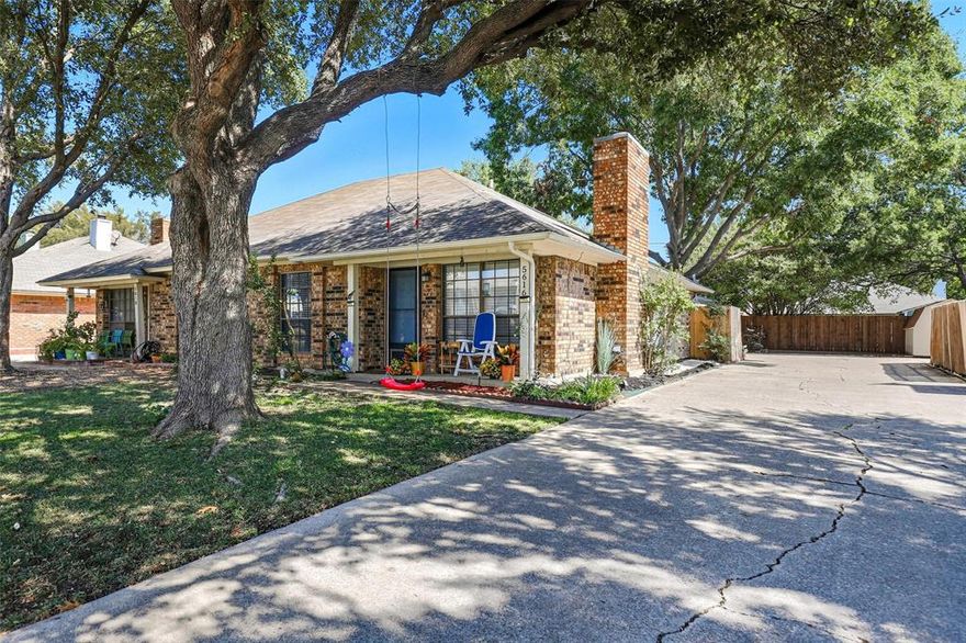 Beautifully maintained single-family home with many updates throughout. Features include recent paint and an open floor plan with split bedrooms and a spacious secondary master suite. The home offers ceiling fans, a cozy fireplace, and a breakfast bar between the kitchen and dining area. Enjoy a private fenced yard with a carport and additional storage space in the rear. Nestled in a quiet, wooded neighborhood with a prime North Richland Hills location close to schools, shopping, and parks. Great for investment or future occupancy. Room sizes are approximate.