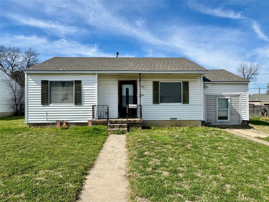 Investor Special in Prime Oak Cliff Location! Located just minutes from Wynnewood Village and upcoming retail redevelopment, this 1950s home offers strong value-add potential in an improving pocket of Dallas. Features include 2 bedrooms, 1 bathroom, living area, converted garage for additional flex space, indoor laundry connections, and a spacious 7,823 sq ft fenced backyard. Roof was replaced about 6 months ago and electrical panel appears to have been updated; exact age unknown. This property is ready for its own transformation, ideal for a flip or rental portfolio addition with solid ARV potential in the area. Priced accordingly for highest and best offer!