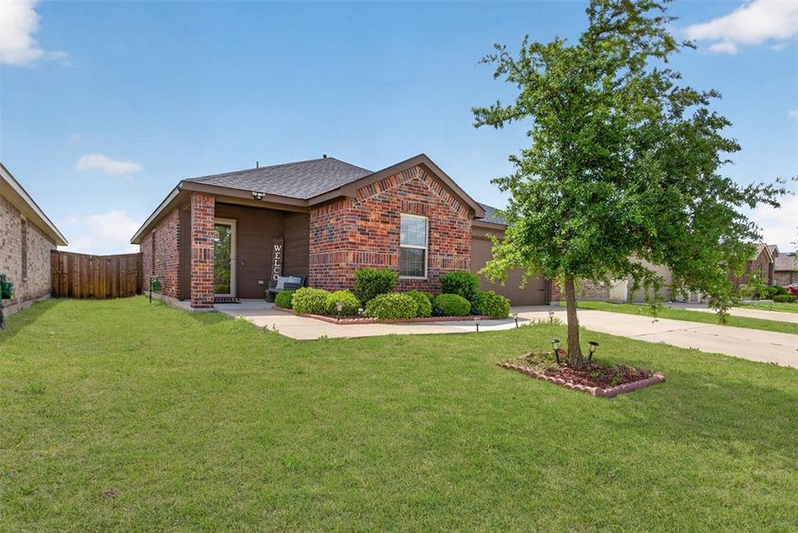 Welcome home to this comfortable 3 Bedroom, 2 bath home with a spacious 2-car garage. Built in 2021 and designed with a modern open-concept floor plan perfect for today's lifestyle.   The bright and inviting interior has been freshly painted and features band-new flooring, creating a clean, move-in ready feel. The kitchen with granite countertops opens to the living area making everyday living and entertaining simple and enjoyable.   Step outside to enjoy a covered patio and a good size backyard designed for easy upkeep--perfect for relaxing in the evenings and summer BBQs.  This home also includes energy-efficient features such as Low-E windows, radiant barrier and tankless water heater, helping keep utility costs more predictable.   Conveniently located within walking distance to North Forney High School, Smith Intermediate School, the new HEB grocery store as well as a growing shopping area.   This home offers both comfort and convenience in a rapidly developing community and is ready for its next owner to move right in and enjoy.  Community Amenities include Swimming Pool, Park, and Walking Trails.  Finance Programs available for First-Time Buyers and is Eligible for USDA.