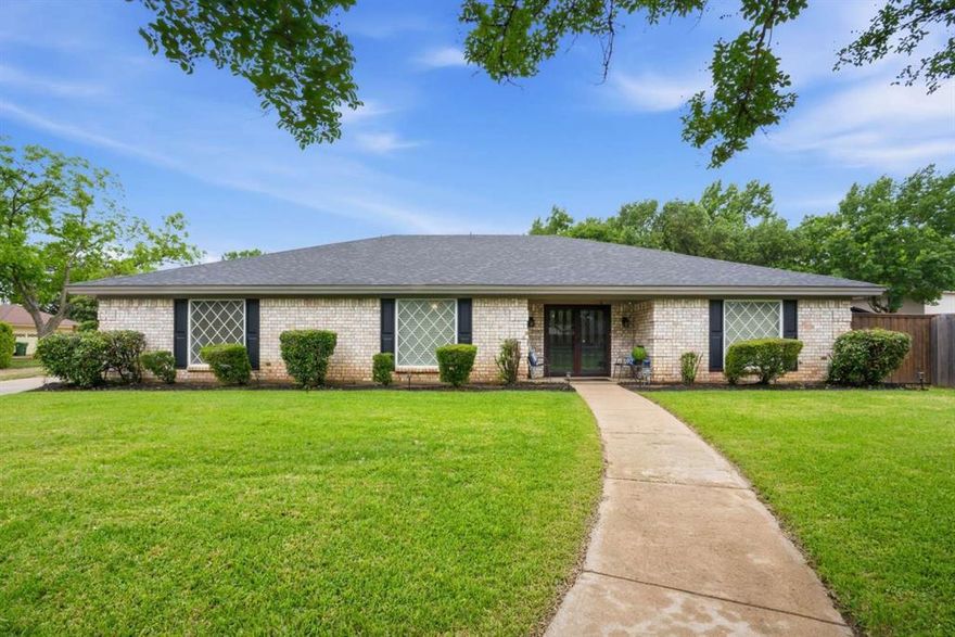Welcome to an inviting 4-bedroom, 3-bath home on a cul-de-sac, thoughtfully updated with extensive remodeling throughout. Interior highlights include quartz countertops, a remodeled kitchen with a gas stove, upgraded bathrooms, and Burlington walnut porcelain flooring across the home. One of the bedrooms functions as a mother-in-law suite, offering added privacy and flexibility. Bedrooms feature generous closet space that supports easy organization and keeps the rooms feeling open and functional. Both AC units are equipped with Nest thermostats that can be controlled through an app, the sprinkler system can also be managed remotely, and the garage door opener offers app-based control for added convenience. The home includes a two-car garage that provides secure parking and additional storage options. The 2-year-old roof offers long-term reliability. The fully fenced backyard includes swing-open driveway gates for convenient vehicle access and a storage shed for added utility.