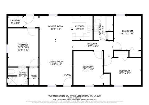 Tiny photo for 928 Hackamore Street, White Settlement, TX 76108 (MLS # 21189694)