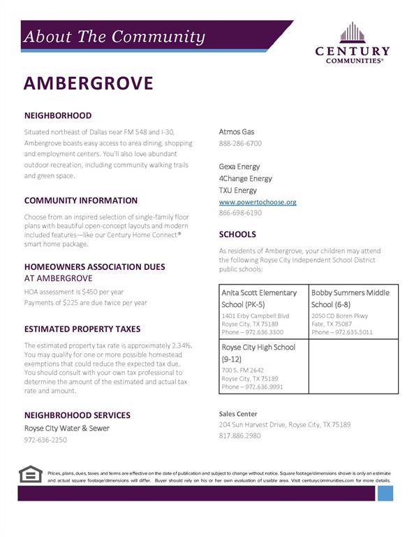 Ambergrove - Residential