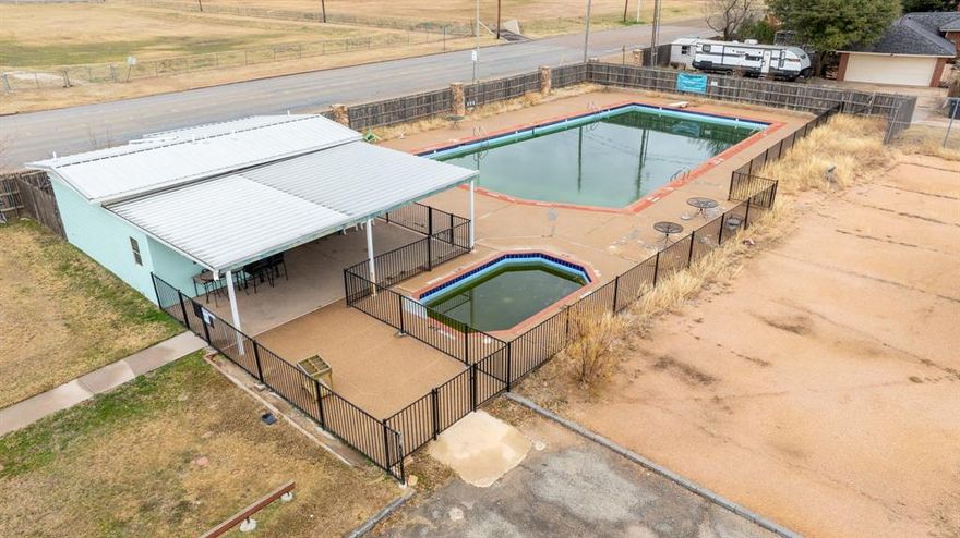 Owner-Agent. Exceptional opportunity to purchase a revenue-generating, cash-flowing pool and swim instruction business with land in Abilene, Texas. This offering is for the eastern-most .99 acre of the property (east side to the tennis court line) and includes a well-established swim club operation with over 20 years of proven history and strong local demand. The facility features two pools, including a large 100,000 plus gallon pool and a separate kids pool, allowing for multiple lesson formats, age-group programming, and efficient scheduling. A pool house with dedicated men’s and women’s restrooms supports smooth day-to-day operations and an improved customer experience.
This is an ideal acquisition for an owner-operator, investor, or small business buyer seeking immediate income with upside. The property and business offer meaningful value-add potential through expanded hours, increased lesson capacity, additional programs, improved marketing, and enhanced operational efficiencies. Profit and loss reports are available upon request.
If the buyer does not purchase the entire property (available separately under a different listing), the seller will construct a dedicated entrance for the new parcel upon closing. Shown by appointment only. Please do not disturb ongoing business operations.