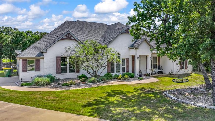 Beautifully situated on nearly 2 pristine fenced acres in the highly sought-after Brock Independent School District, this stunning 4-bedroom, 2.5-bath home offers the perfect blend of modern comfort and peaceful country living. Designed with an open-concept layout ideal for both entertaining and everyday life, the home features a spacious living area that flows seamlessly into a chef-inspired kitchen complete with marble countertops, stainless steel appliances, a gas cooktop, oversized pantry, and a sit-down breakfast bar.
The private primary suite is a true retreat, featuring double vanities, a freestanding soaking tub, separate shower, and a large walk-in closet. Thoughtful upgrades throughout include spray foam insulation, a propane tankless water heater, and a convenient half bath with direct access to the back patio.
Step outside to enjoy serene Texas sunsets from the covered patio with a cozy outdoor fireplace, overlooking the expansive property and peaceful countryside views. Offering the tranquility of rural living while remaining just minutes from schools, dining, shopping, and everyday conveniences, this exceptional property truly delivers the best of both worlds.