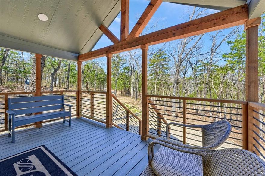 Escape to this luxury tiny home, tucked away in the scenic hills near Mill Creek Marina on Lake Texoma. Surrounded by towering trees and the soothing sounds of nature, this charming retreat is the perfect getaway. Though compact, this fully furnished one-bedroom home comfortably sleeps 6-8 guests and is thoughtfully designed with modern amenities, including a full kitchen, a spacious bathroom, and a tankless hot water heater for endless comfort.  

Step outside and unwind under a canopy of trees, where you can gather around the campfire and soak in the peaceful surroundings. Just five minutes from Mill Creek Marina, this turnkey retreat is ideal for relaxation, adventure, and lakeside living. Drop everything and start making memories in your new vacation home!