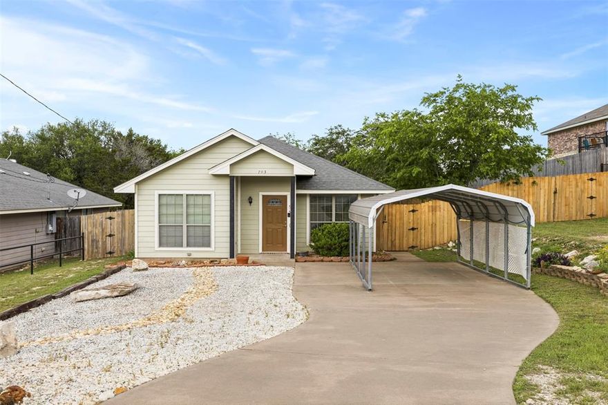 Charming and immaculately cared for home in the heart of Glen Rose, just minutes from the vibrant town square, top rated schools, and everything this wonderful community has to offer.

This inviting home features a great floor plan designed for comfortable everyday living, with spaces that feel open, functional, and easy to enjoy. The property truly stands out with an extended yard thanks to an additional half lot the owners thoughtfully purchased, giving you extra room to relax, entertain, or create your own outdoor retreat.

You will love the low maintenance setup, complete with a well kept yard and a charming storage shed for added convenience.

Whether you are a first time buyer, downsizing, or looking for an affordable move in ready home in a prime location, this one checks all the boxes. Clean, cared for, and ready for its next owner. Homes like this do not last long in Glen Rose.