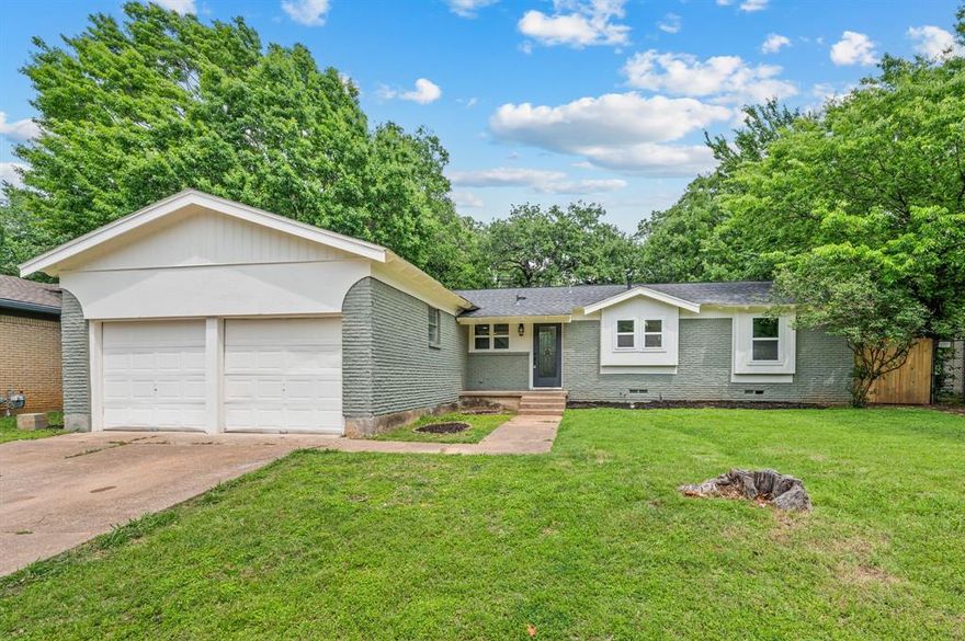 Welcome to 1307 Ravenwood Dr, a fully remodeled home located in a well established Arlington neighborhood just minutes from the desirable Pantego area. Enjoy the convenience of nearby shopping, dining, and easy highway access, all while being tucked into a mature setting with tree lined streets and long term neighborhood appeal.

Inside, you will find a bright, refreshed interior featuring all new stainless steel appliances, updated cabinetry, modern vanities, fresh paint, and durable LVP flooring throughout the main living areas. The kitchen offers clean finishes, ample storage, and a functional layout that opens into the main living space, perfect for everyday living.

This home has been extensively updated where it matters most, including a new HVAC system, energy efficient Low E vinyl windows, a 30 year roof, and a new water heater, providing peace of mind and reducing major maintenance expenses for years to come. Additional upgrades include new doors, baseboards, and updated tile work in the bathrooms.

Situated on an oversized approximately .20 acre lot, the property offers a spacious backyard with mature trees and plenty of room to relax, entertain, or create your ideal outdoor space. The dedicated mud and laundry room adds everyday practicality and functionality.

If you are looking for a home that combines location, major system updates, and strong overall value, this one checks the boxes.