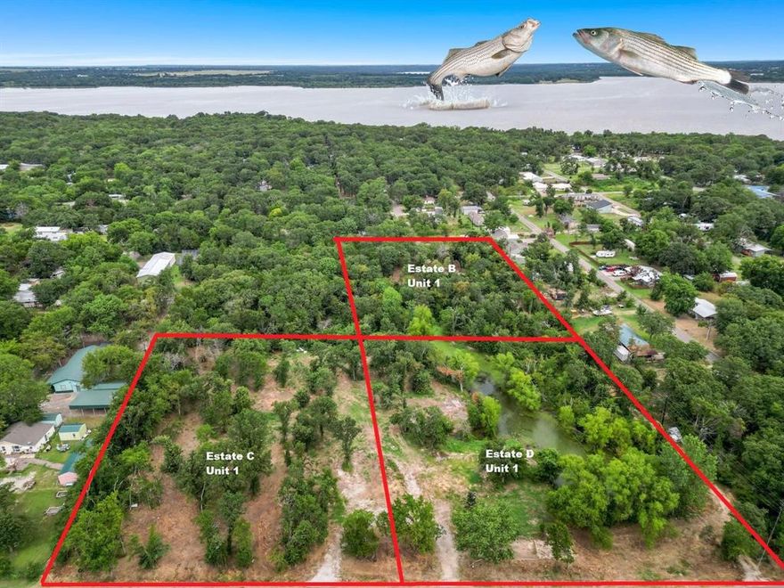 Discover the perfect blend of open space and natural beauty on this 1.64-Acre Lot, just 0.8 miles from Lake Texoma. With a mix of cleared areas, mature trees and its very own pond, this property offers a versatile canvas to build your vision while keeping plenty of privacy! Outside the city limits with no HOA, take advantage of a 1.6% tax rate! It provides flexibility and freedom rarely found. Utilities are ready for easy connection with water and electricity available. The only restriction is a 5-foot setback for utilities, making this property ideal for those looking to create their own retreat near the lake. Whether for a primary residence, a weekend getaway, or an investment opportunity, this lot combines the best of nature and convenience an a sought-after location. You can have this 1 lot or all 3 (Please see TBD Hillcrest Cir MLS# 20985734   and 1221 Hillcrest Cir MLS# 20984486 for reference) and have nearly 5acres of land all to your own!!