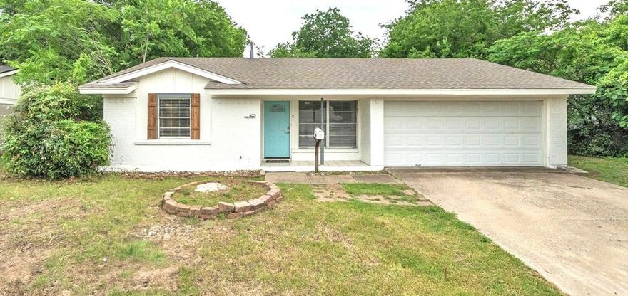 Don't miss this home in a conveniently located and in a desired zip code, in the heart of Fort Worth! On a huge lot, and priced to SHOW and SELL! With NO HOA!
Jump right over to TCU or Hulen!
Dining with french doors lead to a HUGE backyard with shed. Separated master bedroom, smart features including keyless touchpad, Blink video doorbell. 
New AC furnace system in 2023!
New water heater system in 2022!
Exterior professionally painted modern white in 2024 with added stained wooden shutters and trim!
Freshly painted cool grey throughout home, and hardwood laminate floors in 2018--NO CARPET!
Dishwasher, side by side refrigerator, and full-size washer and dryer can convey with contract deemed acceptable to sellers.