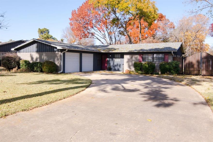 A perfect place to start; your search that is!  This Charming Ranch with unmatched Curb Appeal & Backyard Oasis might just be what you are looking for!  From the moment you arrive, this home offers the kind of space & affordability that first time buyers or investors are searching for.  It captures your heart with one-of-a-kind drive-up appeal, a gorgeous lot shaded by tall, mature trees, and a long swing drive offering plenty of extra parking!  Inside, you’ll immediately notice the pride of ownership that shines throughout! The home has been lovingly maintained and thoughtfully updated, including beautifully refreshed bathrooms that blend comfort with timeless style.  Softly separated living areas, with a beautiful wooden beam accent, creates a flexible and welcoming layout, with back section having a cozy corner fireplace & right off the kitchen & nook area.  The light & bright galley kitchen offers abundant cabinet storage and opens to a charming breakfast nook with a large window overlooking the incredible backyard.  A versatile mud room with built-in desk provides the ideal spot for family organization, homework, or a nice work-from-home setup.  And then there’s the backyard—truly the star of the show! This yard is a dream!  Enjoy towering trees, ample space for kids and pets to run and play or create a garden area.  Enjoy sitting under the huge covered patio area & just soak of the peaceful surroundings!  A large storage shed perfect for a workshop or outside equipment with convey with the sale of home.  Character, space, updates, and affordability—all wrapped up into one special home and such a great value for under $300k!