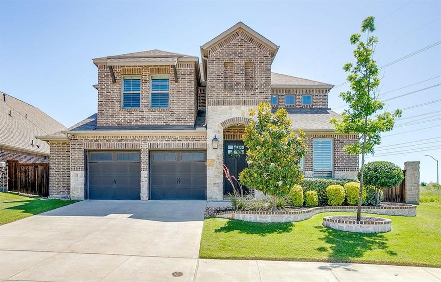 Welcome to Ventana living at its finest! Nestled on an oversized cul-de-sac lot adjacent to greenbelt open space for added privacy, this stunning Perry Homes masterpiece offers the perfect blend of luxury, comfort, functionality, and location—without the wait for new construction.

This highly sought-after floorplan is one of the community’s largest layouts. Due to oversized lot requirements, this floorplan is no longer being built as an inventory spec home in Ventana and cannot be built on any remaining available lots—making this a rare opportunity to own a home like this in Ventana. The deeper oversized 3-car garage—a rare find in the community and one of the homeowners’ favorite features—offers exceptional space for larger vehicles, storage, hobbies, or workspace needs.

From the moment you step through the grand two-story entry with glass French doors leading into the private study, you’ll love the light-filled open design, soaring ceilings, walls of windows, and beautifully crafted details throughout. The spacious family room features a cozy fireplace framed by custom built-ins and flows seamlessly into the chef’s kitchen, complete with a large island, abundant cabinetry, walk-in pantry, and inviting dining area designed for gathering and entertaining.

The first floor offers a luxurious primary retreat with a spa-like bath, dual vanities, garden tub, glass-enclosed shower, and two walk-in closets, along with a private guest suite featuring its own ensuite bath. Upstairs, you’ll find two additional bedrooms, a spacious game room, bonus media-flex room, and plenty of space to relax, work, or play.

Step outside to enjoy the covered patio and expansive backyard, while the adjacent greenbelt adds extra privacy and room to enjoy the outdoors.

Located in the highly sought-after Ventana community with resort-style amenities including pools, parks, trails, dog parks, and a new elementary school nearby, this home truly offers the lifestyle buyers dream of.