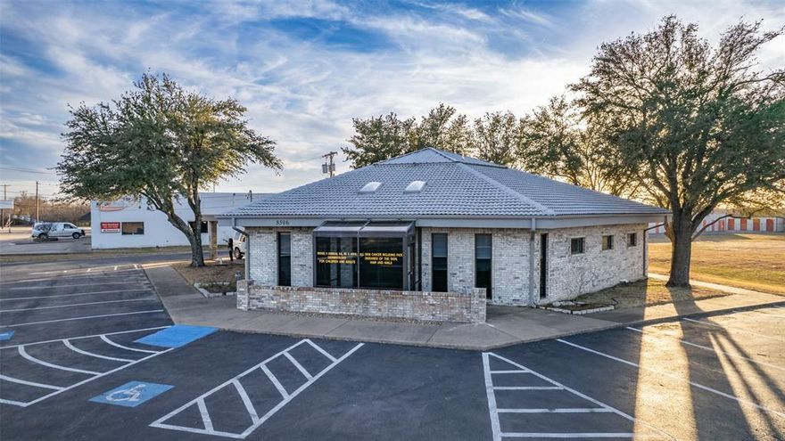 LOCATION, LOCATION!!  Rapidly growing area with over 2500 new homes and businesses!  3628 sq ft Medical Office Building on approx 1.98 acres located conveniently on Wesley St. between I-30 and FM 1570. 10,000 sq. feet of Private parking, recently refinished with Asphalt and striped. ADA Compliant.  Current configuration:  31 X 21 Lobby, 27 x 24 Workspace and Reception area, 17 x 13 conference room,  5 offices, 5 bathrooms, 4 Examination Rooms, Laundry, Kitchen,  2 of the offices have plumbing and sinks, therefore could be used as examination rooms as well.  This building has been used a Dermatology Office for 40 plus years.  All Medical equipment and supplies convey with building or will be removed by owner.   Building includes an attached 2 car carport. Other proposed usage include Business Offices, Hair Salon, Spa, Medical or Rehab clinic, Dentist office, Pet Resort or Grooming.  Possibilities are endless!  Seller is open to Lease Purchase Option. Zoned Commercial.  Will be surveyed out of existing 3.571 acres.