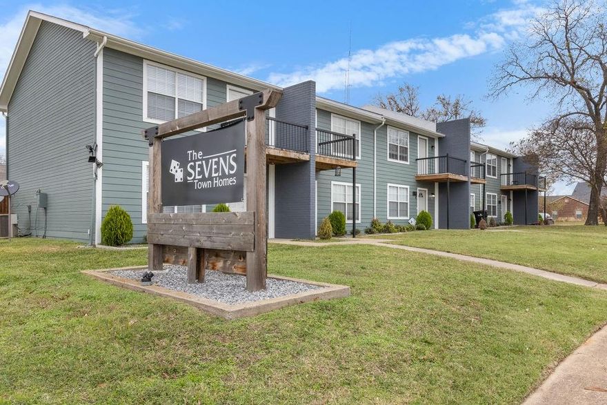 A rare opportunity to own all 6 connected townhomes at The Sevens in Denison, TX. This unique bundle offers instant upside with five fully remodeled units featuring updated flooring, paint, and appliances, while the remaining one still operates at a lower rate, offering clear value-add potential. Each townhome includes a large two-car garage. Five units are 2 bed, 2.5 bath; one is a larger 3 bed, 3.5 bath. The 3 bedroom unit is currently vacant and on the market for lease. Great for owner occupant with 5 units bringing in rental income. All five 2-bedroom units are leased. The property is professionally managed by a local company, as the owners live out of town—making it a true turnkey investment. With growing rental demand in Denison and the building sitting in a prime location near schools, the football field, and a revitalizing downtown, this complex is well-positioned for long-term growth. Whether you’re looking for strong cash flow or a future live-and-rent model, this is a rare find. Please reach out to the Co-Listing agent to schedule a showing or get more information about this townhome complex in prime Denison!