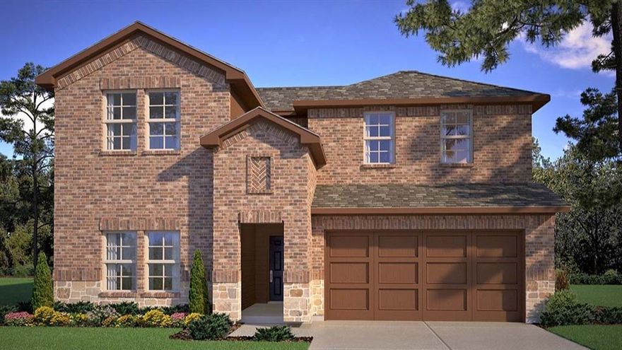 Available for a Quick Move-in!! D.R. Horton America's Builder is excited to serve as your new home builder in the fabulous community of Bluestem in Rhome and Northwest ISD! A Master Planned Community offering spacious open floorplans, new interior and exterior design elements. Gorgeous Glenwood Floorplan-Elevation B, with an estimated Fall completion. Open concept Living, Dining and large Chef's Kitchen with Quartz Countertops, tiled Backsplash, Pendant lights, Stainless Steel Appliances, Gas Range, Island, and walk-in Pantry. Huge upstairs Game room, two bedrooms and Full Bath. Luxurious En-suite down with dual sink Quartz topped Vanity, over-sized Shower and big walk-in Closet. Garage Door opener, Partial Gutters, front Coach Lights, Tankless Water Heater, Designer Pkg including extended Tile plus Home is Connected Smart Home Technology. Covered back Patio, 6 foot fenced backyard, Landscape Pkg, Sprinkler System and more! Community Resort Style Pool, Cabana, sitting areas, Playground, Dog Park, Hiking Trails, Parks and stocked Fishing Pond at entrance!