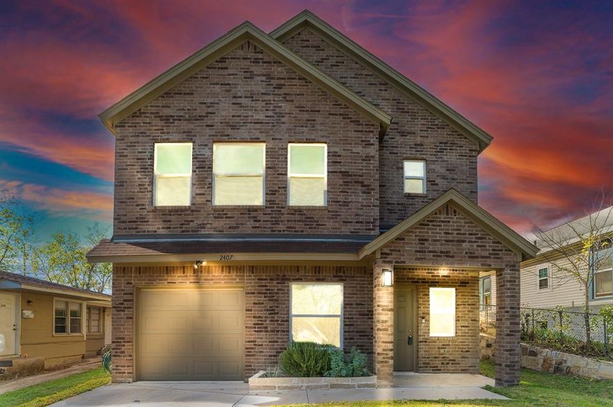 Come see this move-in ready Fort Worth home! Sitting less than 10 minutes from downtown and minutes from Fort Worth Stockyards, this location offers access to numerous highways for all the commuters and tons of dining options! Head indoors where you will find a spacious living area that flows into the open kitchen with views into your new backyard. Your new kitchen features all stainless appliances, granite counter tops with a center island for additional seating along with tons of storage space and walk in pantry. The dining room, or flex room, sits just off the entry way, ideal for formal get togethers as well as a hat restroom downstairs for guests. Upstairs you will find the over-sized primary bedroom complete with it's en-suite bath, a dual vanity, & large walk-in closet. Two additional bedrooms offer numerous arrangement possibilities with another full bath upstairs. Out back you have a spacious & fully fenced yard offering you a blank canvas to make your own!