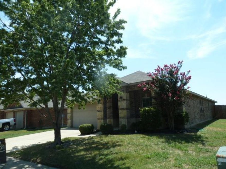 ... Beautiful Brick & Stone with front porch!Newer construction 4-2-2 with formal dining or 2 living areas. 3 way Split with 4th bedroom at the front for a perfect office. Lg. kitchen with an Island breakfast bar. Stainless steel appliances and a built-in planning desk. Granite counters in the kitchen and baths. The kitchen is open to the living area. The master bedroom is at the back for total privacy. Separate utility room.One block to the pool and Club House! Easy access to Metroplex. Great School District!! Also for lease. Appl fee $65 per adult over 18 years of age. 3 pay stubs, a copy of picture ID. Apply online at the Broker's website under lease No cats.