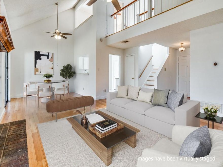 This cozy home is centrally located in the heart of DFW and offers a functional layout with recent improvements and excellent accessibility. Engineered hardwood floors span both the main level and upper level and were installed by the current owners. Fresh interior paint provides a consistent finish throughout the home. Vaulted ceilings and a wood-burning fireplace contribute to the comfortable living space.

The primary bedroom is located on the main level, with secondary bedrooms upstairs along with a bonus room suitable for a home office, media room, or flex space. Hardscape walkways add durability and ease of maintenance. The property has no HOA.

Convenient access to Loop 820, Highway 121, State Highway 183, and I-30 allows for efficient commuting throughout Fort Worth and Dallas. Trinity River Park and River Trails Park are nearby, offering access to over 100 miles of trails connecting 31 neighborhoods and 21 parks along the Trinity River. Trinity Railway Express stations are within walking distance, and DFW Airport is approximately nine miles away.

River Trails Elementary is within a five-minute walk. Northeast Mall, dining, and shopping are close by. The home is located in HEB ISD, which earned a 2025 school rating score of 88, reflecting a strong B performance.