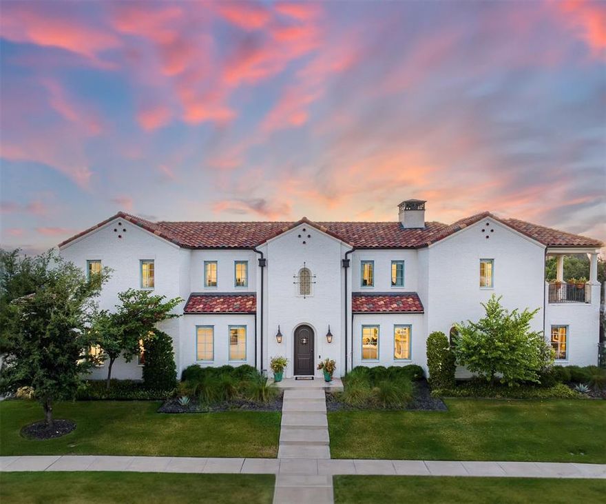 Stunning Modern-Mediterranean home located in highly coveted Riverhills! This open-concept home features 4 bedrooms, 4 full bathrooms, and a half bath. The kitchen is a chef’s dream with high end appliances, custom cabinets with pullouts, & a huge island. Main living area features a cozy fireplace, beautiful wood beams and lots of room for entertaining. Spacious owner’s retreat with en-suite bath featuring a large walk-in closet. For work or relaxation, the expansive study creates warmth & character complete with fireplace. Wine room and additional main level bedroom with ensuite bath are located just off living area. Second level has additional living area, outdoor patio, exercise room, and additional bedrooms that are equally luxurious with ensuites and ample closet space. Venturing outside there’s a large, covered patio with outdoor kitchen, plunge pool, and easy to maintain yard. 2 car garage features epoxy floors and custom cabinets. Zoned for Overton Park Elementary!