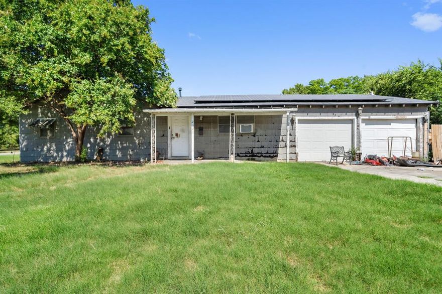 Rare Opportunity in Haltom City – M-2 Industrial Zoned Property with Residential Flexibility

Discover a unique and versatile investment opportunity with this rare, grandfathered single-family home located on a spacious corner lot in Haltom City. Zoned M-2 Industrial, this property presents endless possibilities—ideal for small businesses, investors, or those seeking a blend of residential and commercial potential.

The fully livable home features 3 bedrooms and 2 bathrooms, offering the option to remain a comfortable residence or transition into an industrial or commercial space. With paid-off solar panels, a new roof, updated plumbing, and an oversized garage perfect for storage or workspace, this property is move-in or move-in-business ready.