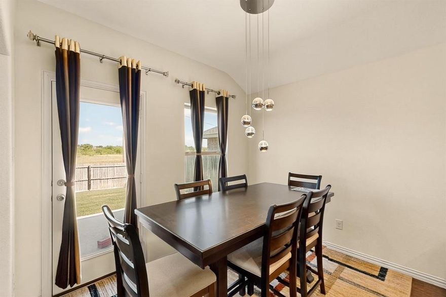 Here’s a your chance to own a beautifully maintained home in Crowley ISD! Start in the large living room with plenty of natural light, which opens to an eat in kitchen with granite countertops and tons of storage. The split bedroom layout allows privacy for the whole family. The relaxing master suite has its own bathroom and oversized walk in closet for storage. Three more bedrooms provide room for everyone, or could be a playroom or home office.  Enjoy all the seasons  in your fenced backyard with no neighbors behind you.