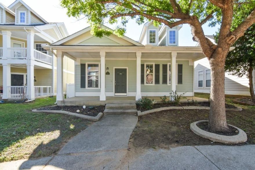 Wonderful Cape Cod style home in Providence Village with great schools and multiple community amenities! Brand new carpet, LVP, fresh paint and new dishwasher! Kitchen offers plenty of counter top space and storage. Tons of natural light in kitchen nook. Living and dining rooms are great for entertaining. Spacious primary bedroom down and secondary bedrooms up. Community pool, club house, playground and park, tennis, walking trails and more! Don't miss this gem in this incredible neighborhood! No fridge, washer or dryer.