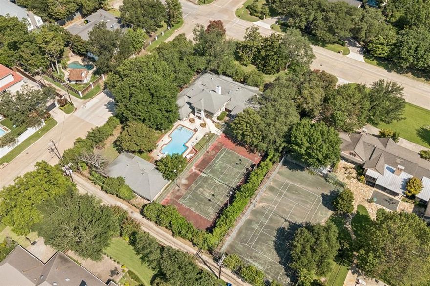 Rare 1-Acre Estate in Coveted Northaven – Minutes from Preston Hollow & Downtown Dallas! Discover an extraordinary opportunity in one of Dallas’ most desirable neighborhoods. Set on a hard-to-find, heavily treed 1-acre lot —near Preston Hollow, top private schools, and just minutes from downtown Dallas—this property offers a unique chance to create your dream home in one of the city's most prestigious areas.
The existing 5,000+ sq ft main house features 6 bedrooms, 4 full bathrooms, multiple living spaces, and ample storage. While the home is livable, it needs significant updates and is ideal for a full renovation or tear-down. The lot and location are the true value here. Outside, the expansive grounds include a full tennis court, large pool with diving board, garden space, and a separate 750 sq ft guest house complete with kitchen, bath, laundry, and workshop. Mature trees provide privacy and shade, making the lot feel like a private retreat despite being in the heart of the city.
This is a rare chance to own substantial land in North Dallas with the flexibility to renovate or rebuild to your exact specifications. Properties like this—with size, location, and potential—are becoming increasingly hard to find. Bring your vision and unlock the full potential of this exceptional Northaven property!