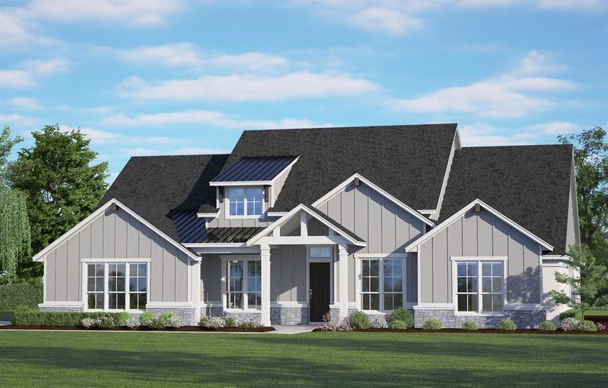 MLS# 21249109 - Built by Risewell Homes - Jun 2026 completion! ~ This spacious single-story home in Red Oak offers a beautifully balanced layout featuring five bedrooms, an open-concept family room, and multiple flexible living spaces ideal for a variety of lifestyles. At the heart of the home, a large kitchen with an island flows seamlessly into the family room and nook, all overlooking a covered patio for enhanced outdoor living. The primary suite enjoys its own quiet corner with a generous walk-in closet and a well-appointed bath, while a separate bedroom wing includes three additional bedrooms, two full baths, and a flex room perfect for a playroom, media space, or office. A fifth bedroom near the entry provides excellent versatility for guests or a dedicated workspace, and a formal dining area and two-car garage round out this thoughtfully designed plan that combines comfort, convenience, and modern functionality.