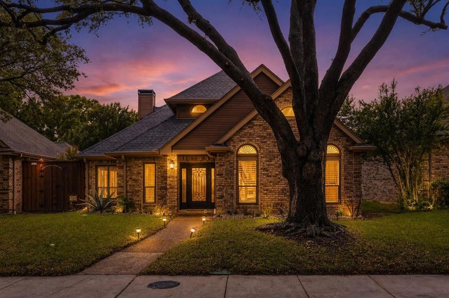 Welcome home! From the moment you pull up, this home just feels welcoming—mature trees, charming curb appeal, and a warmth that draws you in. Natural light pours into the main living spaces, highlighting vaulted ceilings and an open, airy layout that makes everyday living feel easy and connected. With two spacious living areas, there’s room for everything—from cozy nights in to hosting friends and family—complete with custom built-ins that add both style and function. The kitchen is designed for real life and gathering, featuring quartz countertops, a large pantry, coffee bar, and a sunlit eat-in space that feels like the heart of the home. The primary suite offers a peaceful escape, filled with natural light and a beautifully updated bathroom, complete with a spacious walk-in shower with a seat and a large walk-in closet. Upstairs, you’ll find two additional bedrooms—one thoughtfully designed with a Murphy bed—along with an updated bathroom, giving flexibility for guests, work, or whatever life needs next. Step outside to your own private backyard retreat, where a covered pergola and soft string lighting set the tone for slow evenings, weekend gatherings, and everything in between. Beyond the home, the community adds even more to love with a pool, tennis courts, workout facility, and event space—perfect for staying active and connected. With easy access to major highways, you’re just 20 minutes to Dallas or 15 minutes to Legacy West and The Shops at Legacy, all within highly rated Plano West schools. This is more than just a home—it’s a space to settle in, gather, and truly enjoy where you live.