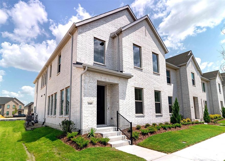 CB JENI HOMES TATUM floor plan.  End Unit Luxury townhome with a game room. The family room is big enough to entertain a crowd, but still feels warm & cozy. Windows throughout provide plenty of sunlight. The cheerful kitchen has site finished cabinets, stainless steel appliances, elegant countertops, and a beautiful designer kitchen backsplash. If you are a movie buff, sports fan, or gamer you will love the game room situated between the owner’s suite and two secondary bedrooms. The large owner’s suite upstairs has a spa size shower and 2 vanities. and a huge walk-in closet. This incredible new construction townhome has all the luxuries you deserve with the low maintenance lifestyle everyone wants. Move In Ready Now!