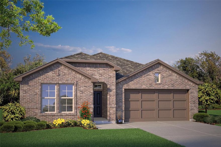 Gorgeous new D.R. Horton home in the Legado community located in Cleburne and Cleburne ISD! The Las Cruces floorplan, Elevation C, with a quick estimated Winter completion, features a spacious single-story layout with 5 bedrooms, 3 bathrooms, and a 2-car garage, thoughtfully designed with an open-concept family room, dining area, and modern kitchen ideal for everyday living and entertaining. The kitchen offers quartz countertops, 36” painted cabinets, stainless steel appliances, a gas range, center island, stainless steel sink, and a walk-in pantry for ample storage. The private primary suite includes an en-suite bath with dual quartz vanities, a 5-foot oversized shower, and a walk-in closet. Secondary bedrooms are generously sized and provide flexible space for guests, home offices, or multigenerational living. Luxury vinyl plank flooring enhances the main living areas and wet zones, while energy-efficient construction and America’s Smart Home Technology deliver comfort and convenience. Exterior features include a full landscape package, privacy fencing, and a sprinkler system with rain sensor, and residents will enjoy planned amenities such as a future pool, playground, amenity center, and walking trails, all conveniently located near Lake Pat Cleburne, Cleburne State Park, HWY 67, and approximately 59 miles from DFW Airport, offering the perfect blend of small-town charm and metro accessibility.