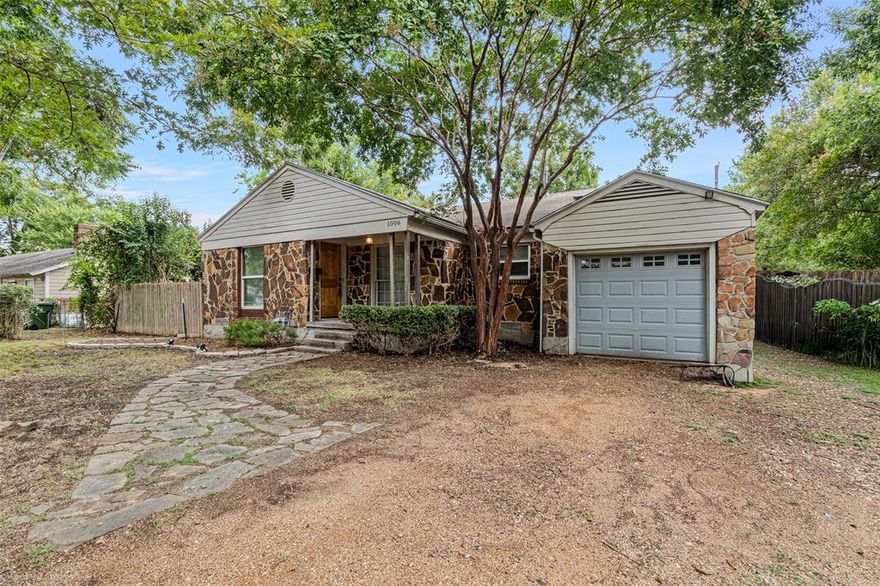 Great 2 bed 1 bath home in the heart of Garland. Creek lot, with lots of charm. Freshly painted and updated gas range in kitchen. New ROOF ! Sept 2025, Foundation repaired Oct 2025, see desk for info.