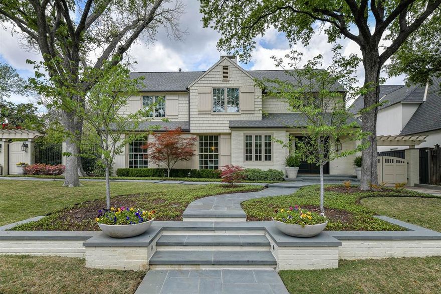 MULTIPLE OFFERS RECEIVED, DEADLINE IS 5 O'CLOCK 4-15-23
With attention to detail evident throughout, this updated home in Bradfield is perfect for entertaining inside or out.  The generous 102' lot easily encompasses a pool, spacious side yard, and 2018-built garage and full quarters.  Built-in umbrellas flank the sparkling pool with fountain and a large covered patio is a perfect respite on summer days with remote controlled screens and a cozy fireplace for winter nights.  Inside is a spacious kitchen overlooking an expansive den with views to the back and side yards.  Built-in Sonos speakers throughout the home bring music to the home.  One bedroom with full bath is downstairs and is easily a third living area. Formal living and dining are at the front of the home.  Upstairs are four bedrooms and three baths.  The impressive primary suite has dual closets with a full bath in one of them.  The detached garage houses a large wine fridge, dog bathing station, and more.