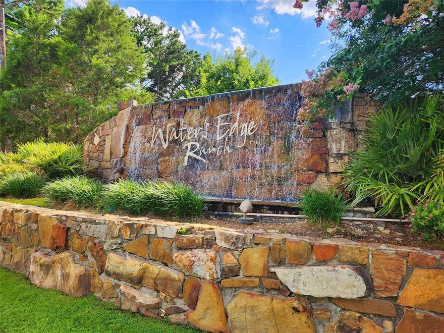This beautiful 1+ acre hilltop lot is located at the top of a small cul-de-sac street with gorgeous views in Water's Edge Ranch, a private gated community just north of Athens, Tx, located close to Dallas (1.5 hours away) and Tyler (30 min. away). There are many amenities in this gated community including a private, 328-acre stocked lake, boat marina, boat launch, resort-style community pool with a pavilion and spectacular views, pickleball court, and RV park. This presents a great opportunity to combine these lots in order to have more spacing between the existing homes on this street.  Lots of opportunities. This community is really empressive from the moment you drive through the security gates and past gorgeous homes and really pretty rolling hills and lake views in this community.
