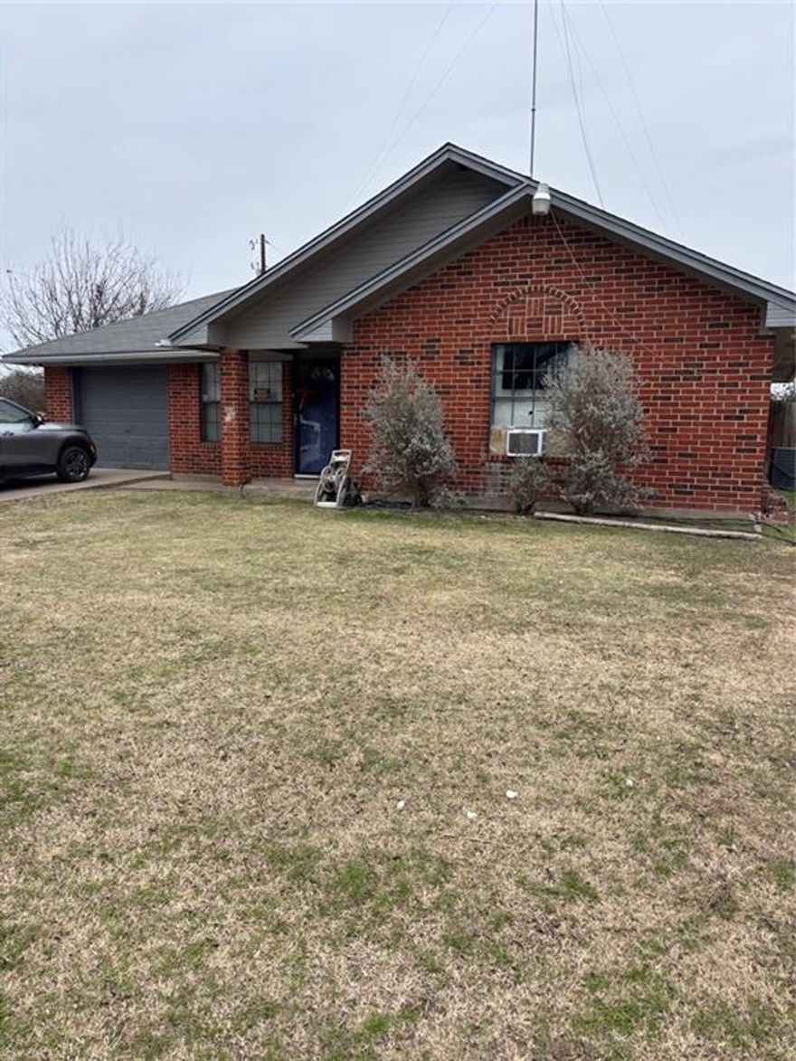 Very nice starter home! Great location on a corner lot. The hose needs TLC but you can live on it while you do some repairs or updates. Call to make an appt. before it's gone.