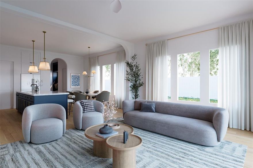 Experience a Jessica Koltun design in this thoughtfully crafted new-construction duplex residence, offering refined modern living with a March 2025 completion. This single unit features 3 bedrooms, 3.1 bathrooms, and a private 2-car garage, all wrapped in Koltun’s signature elevated aesthetic.

Inside, a light-filled open layout showcases wide-plank flooring, curated finishes, and a sleek fireplace that anchors the main living area. The chef’s kitchen includes custom cabinetry, premium appliances, and a spacious island designed for both entertaining and everyday comfort.

Each bedroom enjoys its own en-suite bath, while the primary suite offers expansive windows, a spa-inspired bathroom, and a generous walk-in closet. A covered outdoor living area and clean architectural exterior lines complete this modern urban retreat.

Located at 2411 Vagas St, this home blends thoughtful craftsmanship, contemporary style, and the sophisticated design elements synonymous with Jessica Koltun. Estimated completion is February 2026.