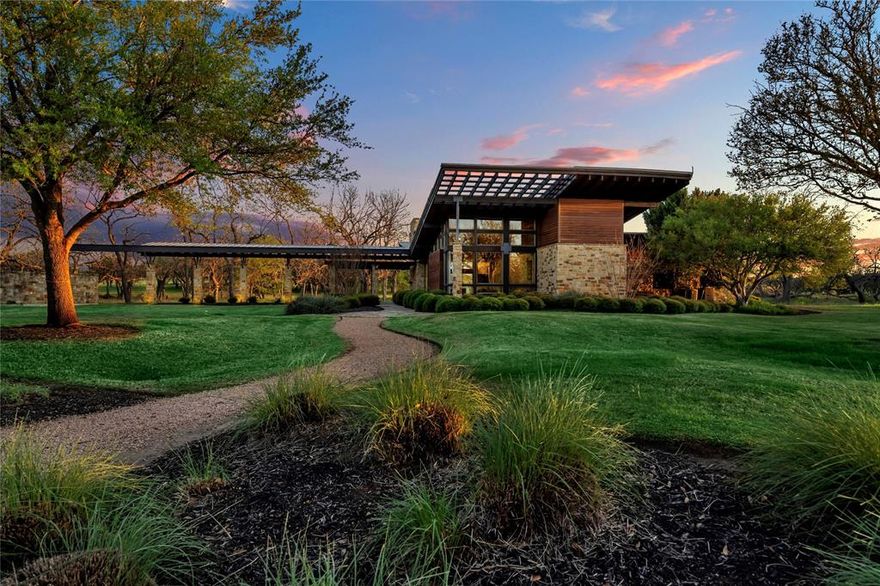 Experience the pinnacle of luxury living with Stone House in Horseshoe Bay. This mid century modern is perfectly situated on 30 acres of lush beautiful land. Everything about it encapsulates classic Texas hill country vibes, with Pecan Creek winding through its picturesque pastures. Just minutes from the Horseshoe bay Resort, world class golf, amenities, and Lake LBJ. Stone House offers the perfect fusion of country life and resort living. The property has the potential to be a ranchette estate, a luxury residential development amongst other possibilities. The main structure has four rooms, kitchen, huge entertainment spaces, and outdoor decks with a fireplace. Come and see this exceptional property that represents the best of the Texas Hill Country.